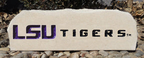 Show your love for the LSU Tigers when you add this Engraved Limestone Decorative Stone to your collection.