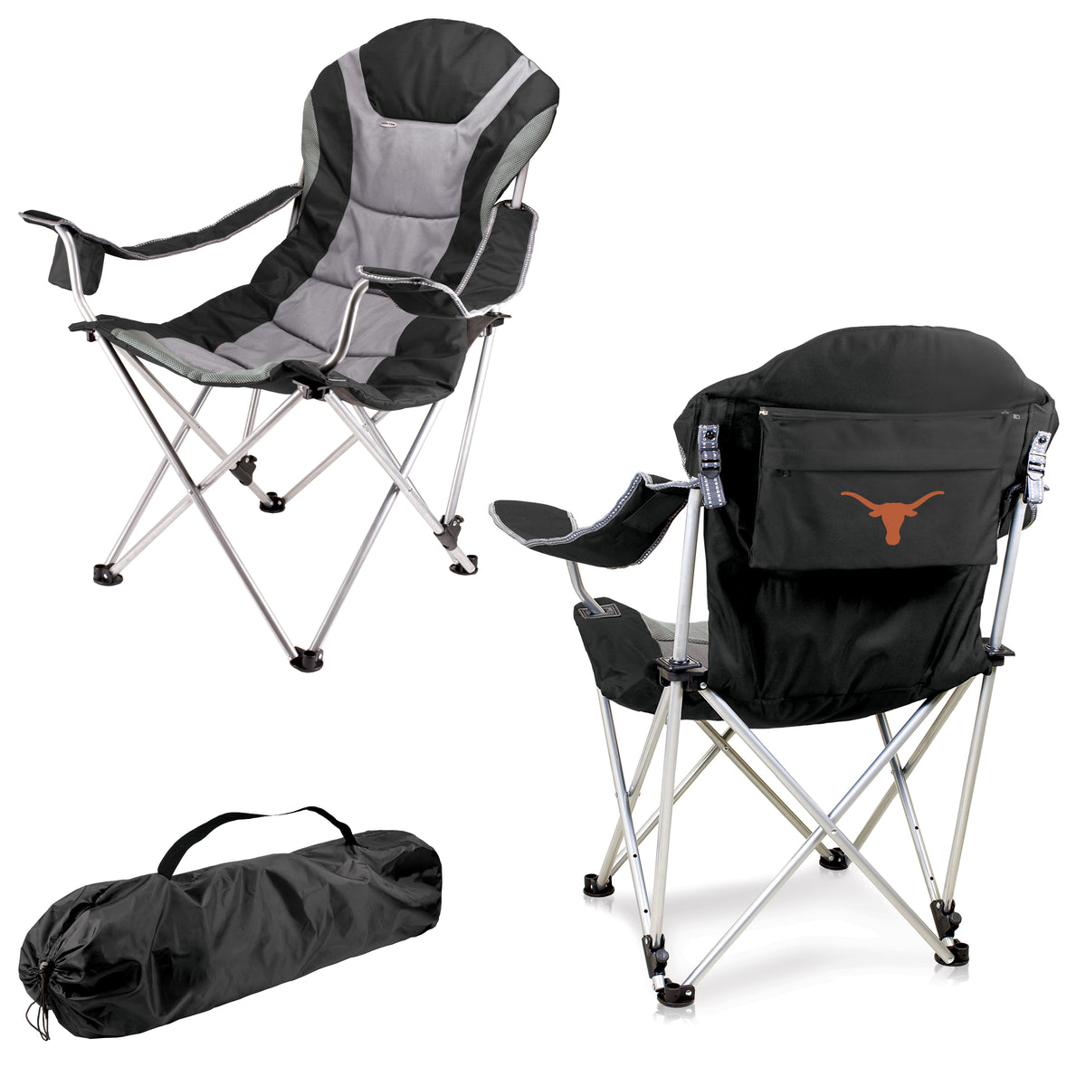 Texas Longhorns Reclining Camp Chair