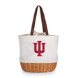 Indiana Hoosiers Coronado Canvas and Willow Basket Tote