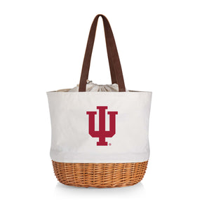 Indiana Hoosiers Coronado Canvas and Willow Basket Tote