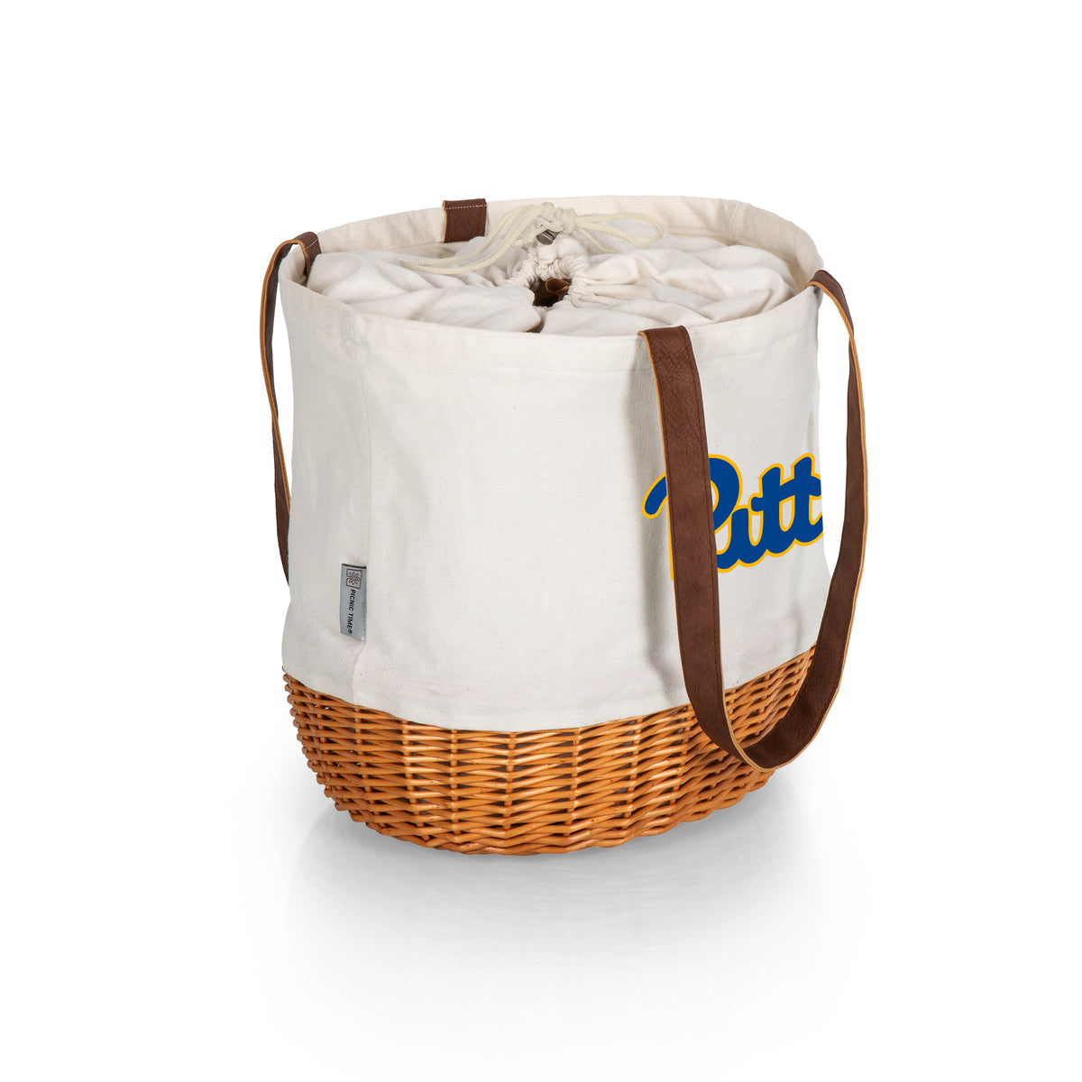Pittsburgh Panthers Coronado Canvas and Willow Basket Tote