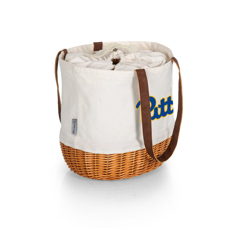 Pittsburgh Panthers Coronado Canvas and Willow Basket Tote