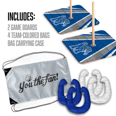 Memphis Tigers Horseshoe Bag Game