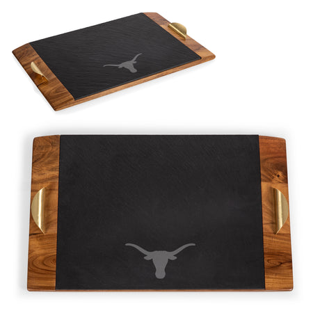 Texas Longhorns Covina Acacia and Slate Serving Tray
