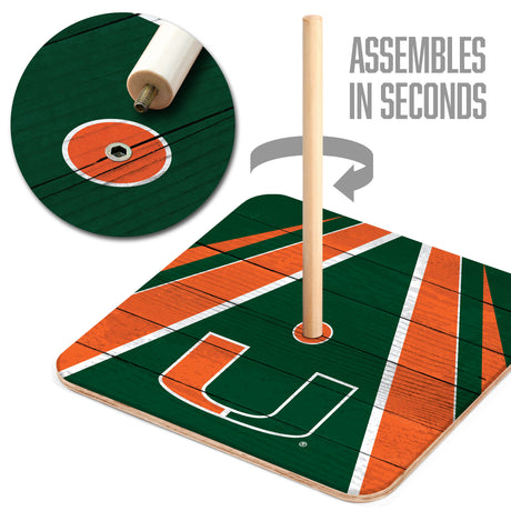 Miami Hurricanes Horseshoe Bag Game