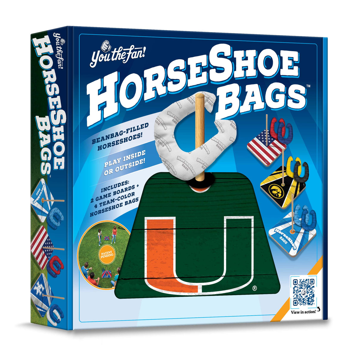 Miami Hurricanes Horseshoe Bag Game