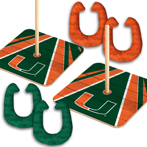 Miami Hurricanes Horseshoe Bag Game