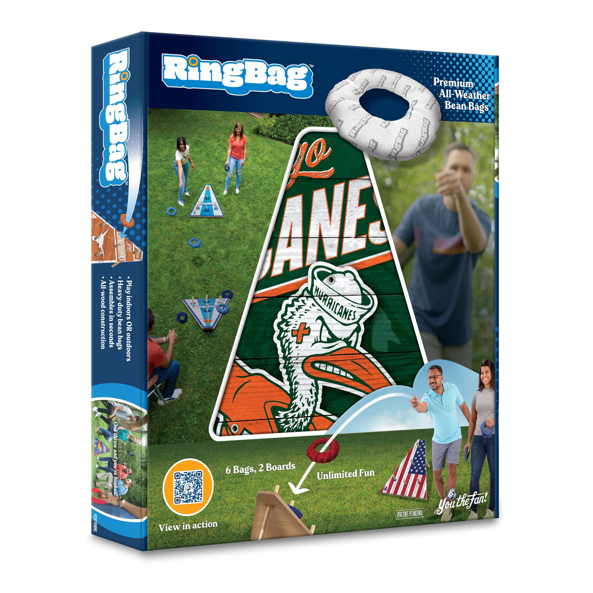 Miami Hurricanes Ring Bag Game