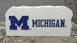 Show your love for the Michigan Wolverines when you add this Engraved Limestone Decorative Stone to your collection.