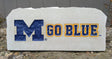 Show your love for the Michigan Wolverines when you add this Engraved Limestone Decorative Stone to your collection.