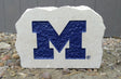Show your love for the Michigan Wolverines when you add this Engraved Limestone Decorative Stone to your collection.
