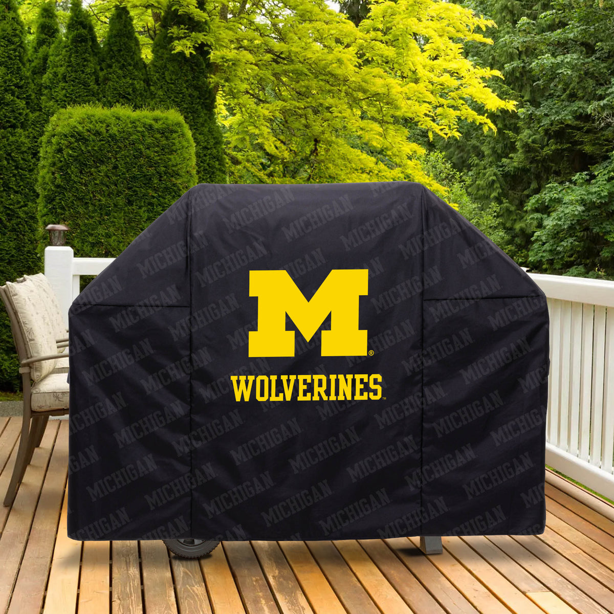 Michigan Wolverines Heavy Duty Grill Cover