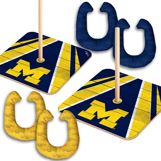 Michigan Wolverines Horseshoe Bag Game