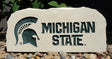 Show your love for the Michigan State University Spartans when you add this Engraved Limestone Decorative Stone to your collection.