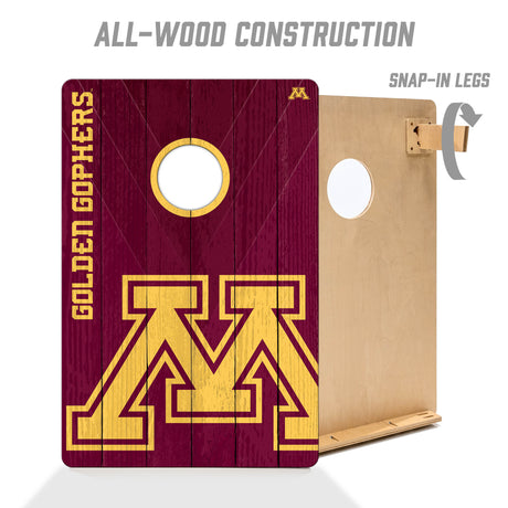 Minnesota Golden Gophers 2x3 All Wood Cornhole Game Set