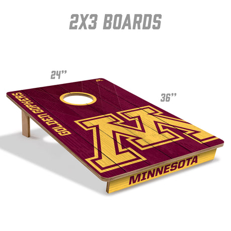 Minnesota Golden Gophers 2x3 All Wood Cornhole Game Set