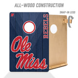 Mississippi Rebels 2x3 All Wood Cornhole Game Set