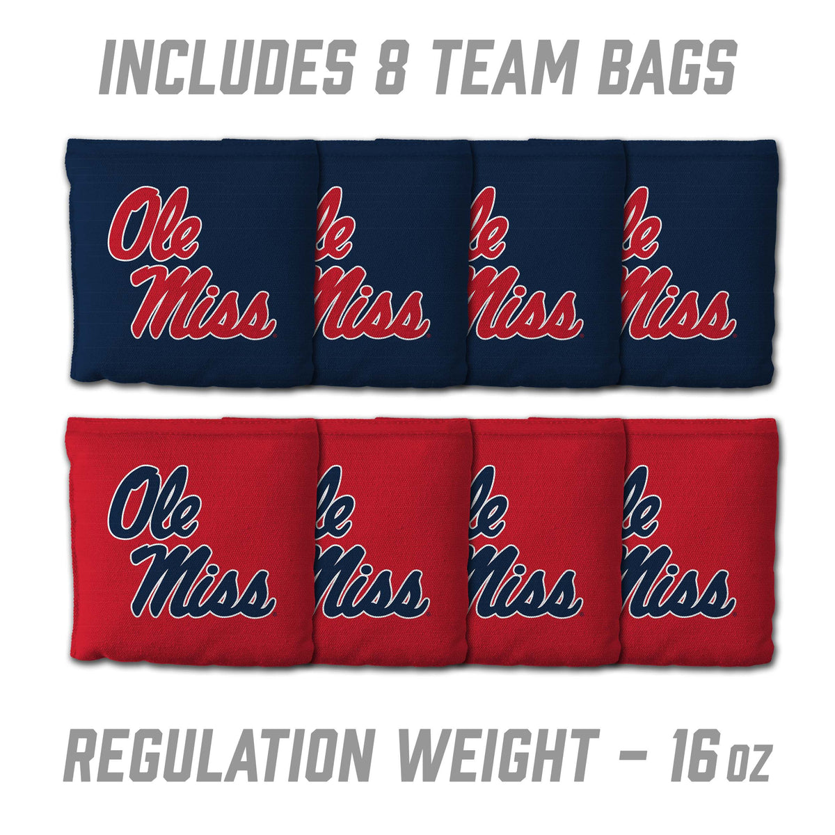 Mississippi Rebels 2x3 MDF Cornhole Game Set