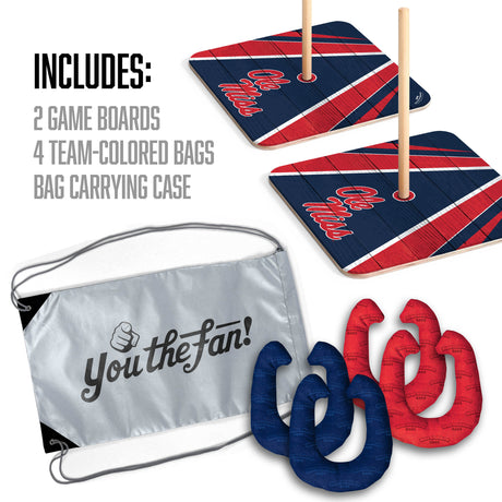 Mississippi Rebels Horseshoe Bag Game