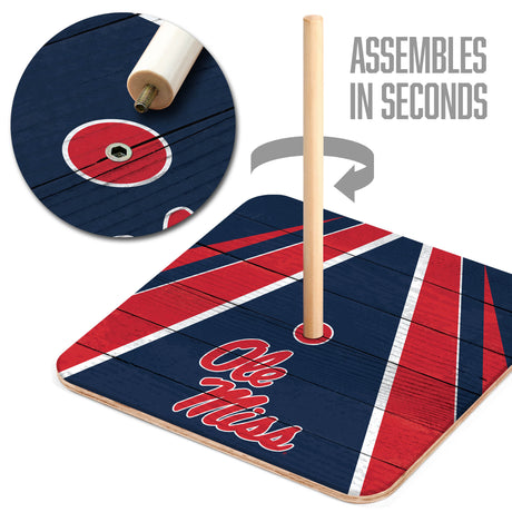Mississippi Rebels Horseshoe Bag Game