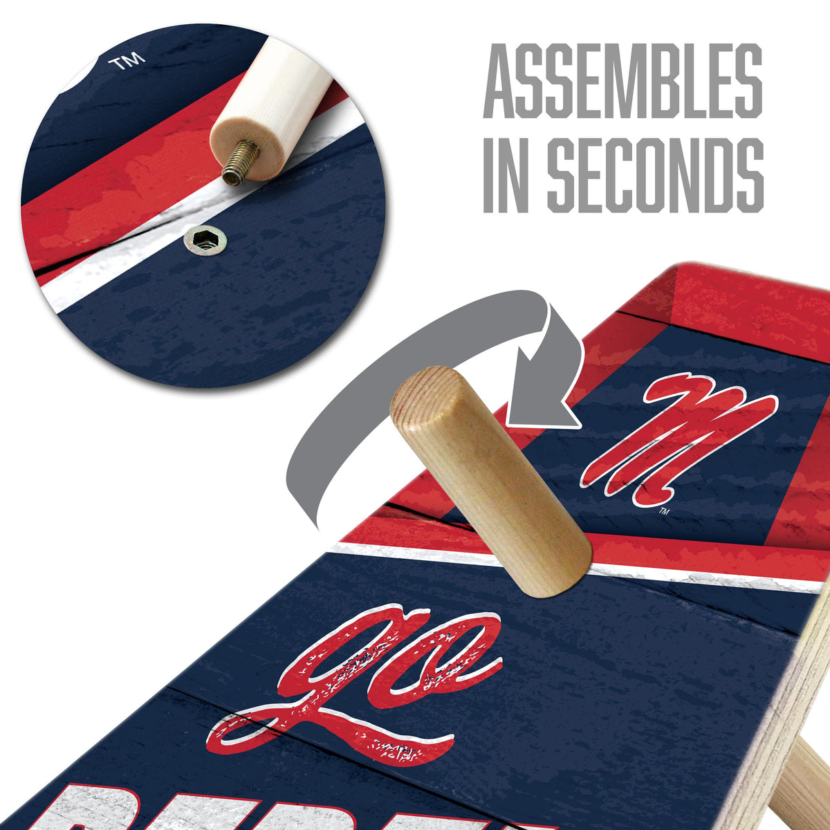 Mississippi Rebels Ring Bag Game