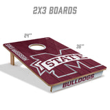 Mississippi State Bulldogs 2x3 All Wood Cornhole Game Set