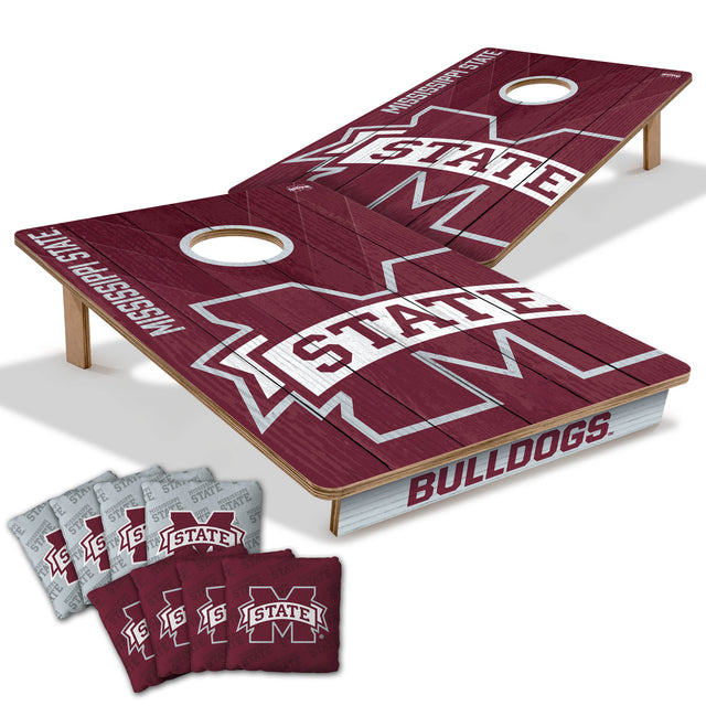 Mississippi State Bulldogs 2x3 All Wood Cornhole Game Set