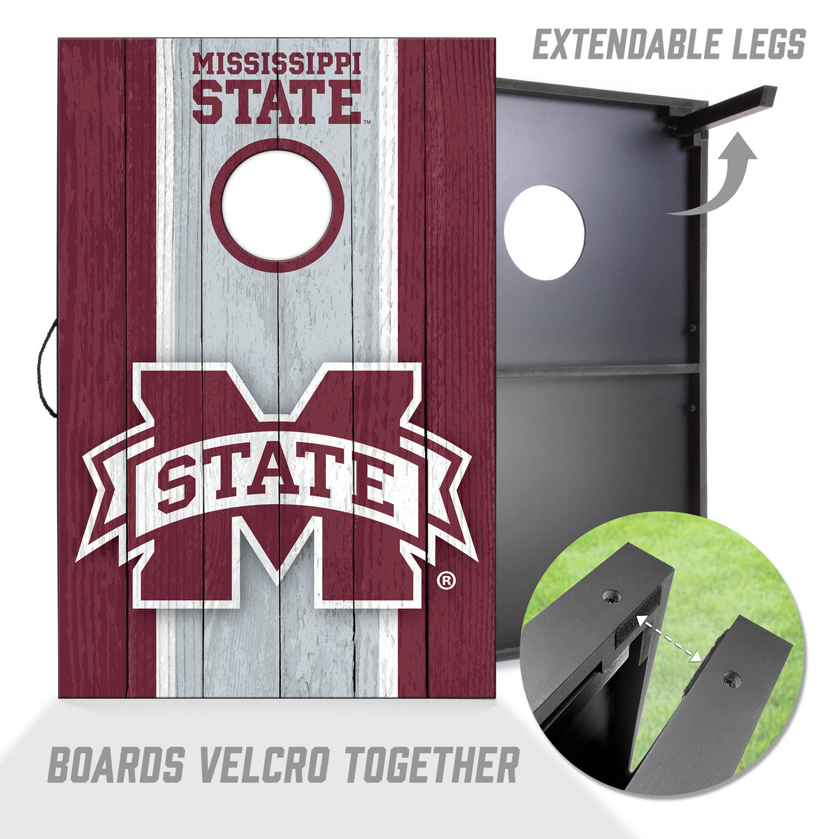 Mississippi State Bulldogs 2x3 MDF Cornhole Game Set