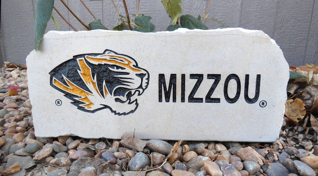 Show your love for the Missouri Tigers when you add this Engraved Limestone Decorative Stone to your collection.