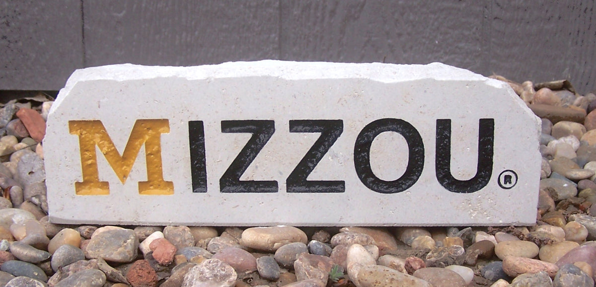 Show your love for the Missouri Tigers when you add this Engraved Limestone Decorative Stone to your collection.