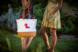 Mississippi Rebels Coronado Canvas and Willow Basket Tote