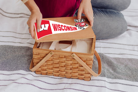 Wisconsin Badgers Poppy Personal Picnic Basket