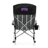 TCU Horned Frogs Outdoor Rocking Camp Chair