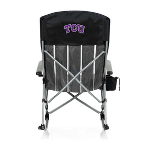 TCU Horned Frogs Outdoor Rocking Camp Chair