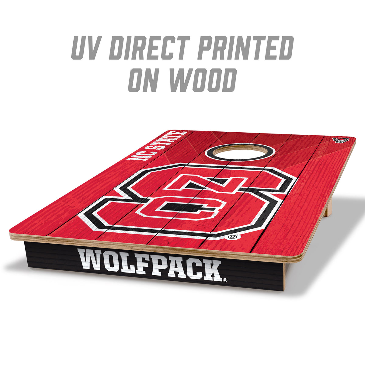 NC State Wolfpack 2x3 All Wood Cornhole Game Set