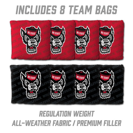 NC State Wolfpack 2x3 All Wood Cornhole Game Set