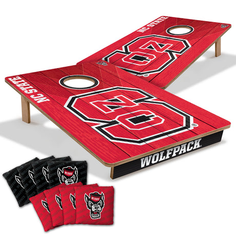 NC State Wolfpack 2x3 All Wood Cornhole Game Set