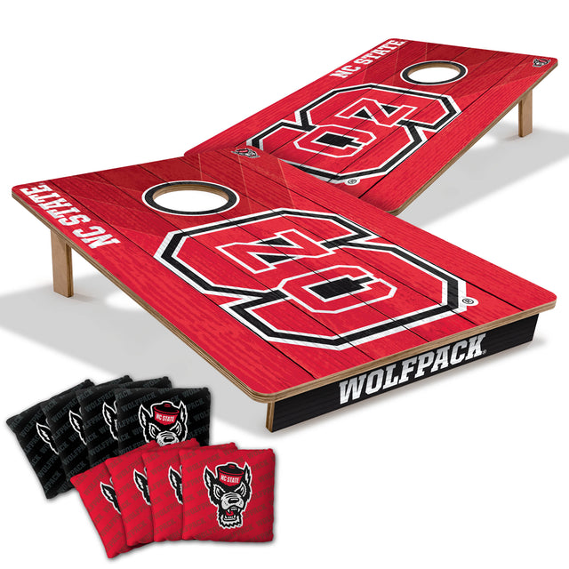 NC State Wolfpack 2x3 All Wood Cornhole Game Set