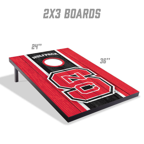 NC State Wolfpack 2x3 MDF Cornhole Game Set