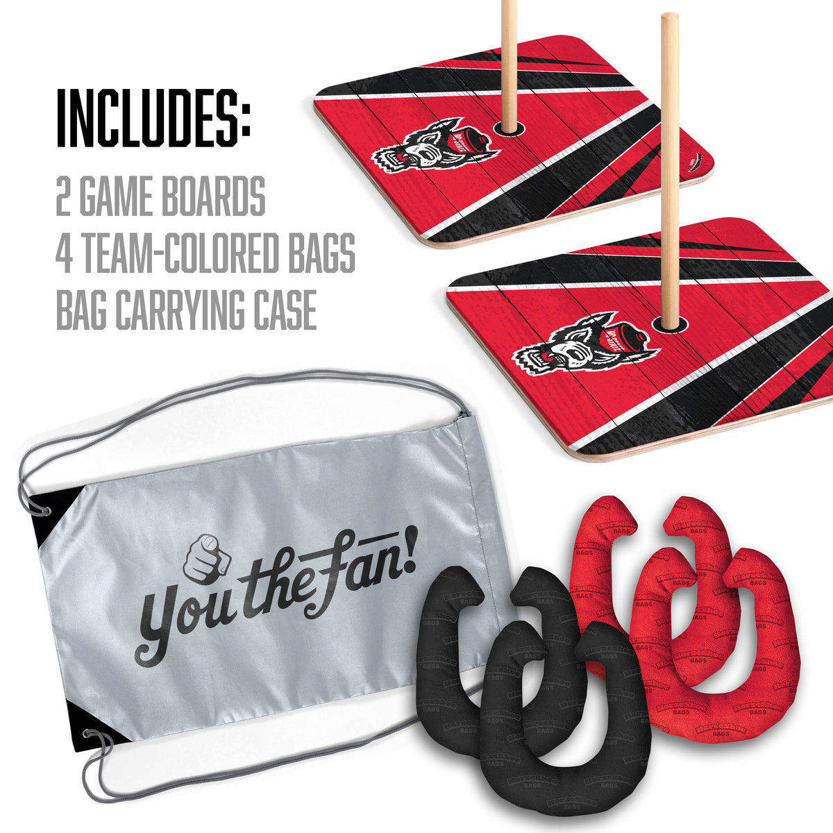 NC State Wolfpack Horseshoe Bag Game