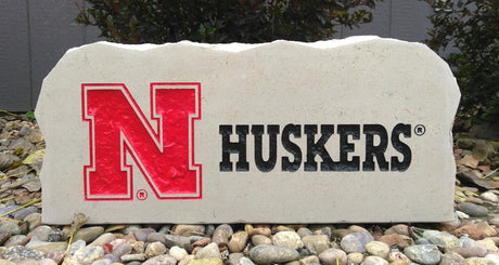 Show your love for the Nebraska Huskers when you add this Engraved Limestone Decorative Stone to your collection.