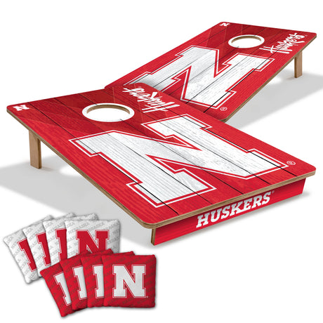 Nebraska Huskers 2x3 All Wood Cornhole Game Set