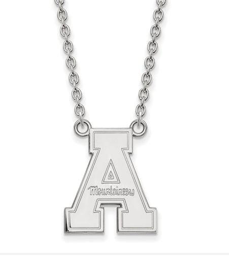 Appalachian State Mountaineers Mountaineers 14k White Gold Small Pendant