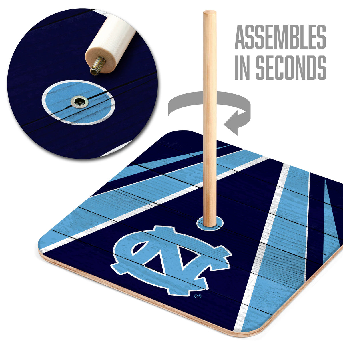 North Carolina Tar Heels Horseshoe Bag Game