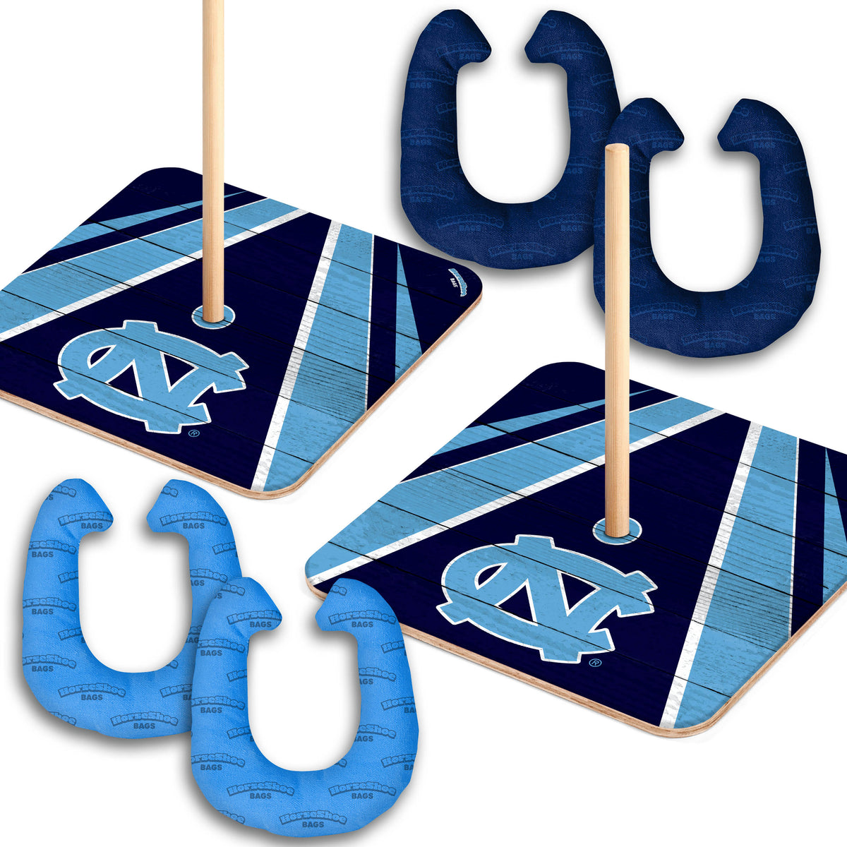 North Carolina Tar Heels Horseshoe Bag Game