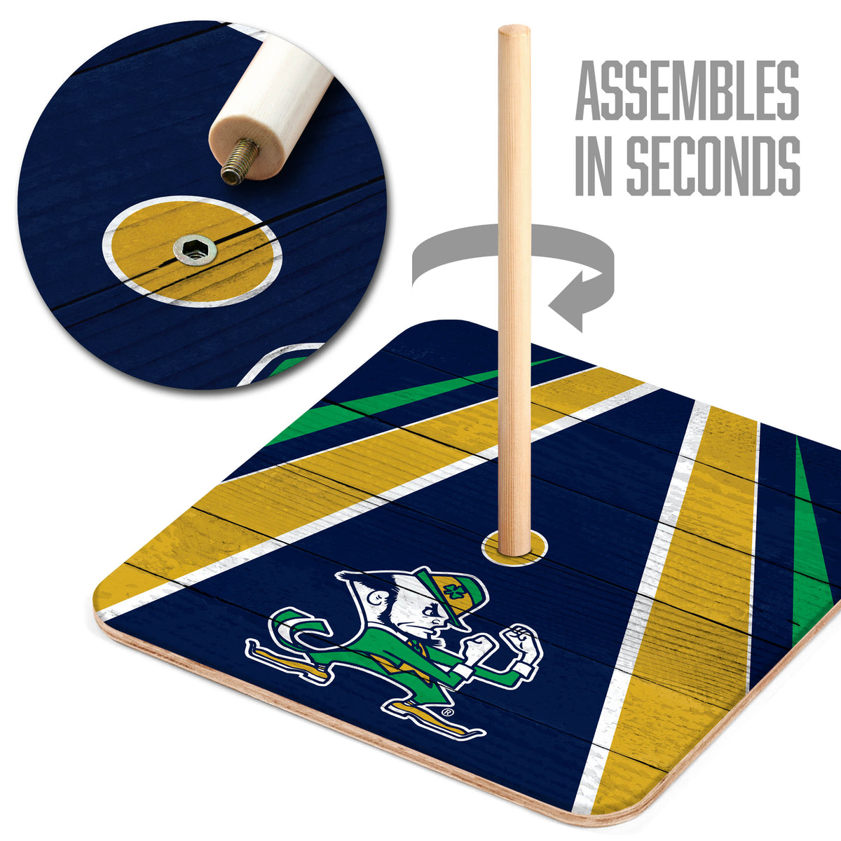 Notre Dame Fighting Irish Horseshoe Bag Game