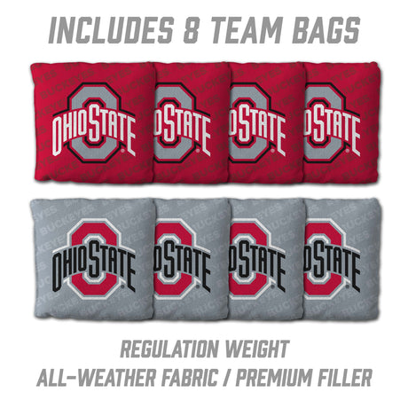 Ohio State Buckeyes 2x4 All Wood Cornhole Game Set