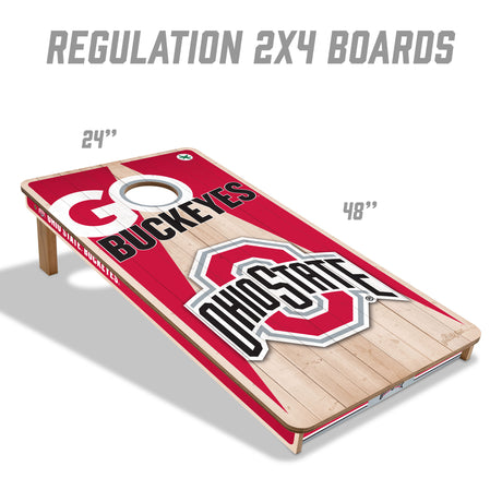 Ohio State Buckeyes 2x4 All Wood Cornhole Game Set