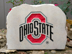 Show your love for the Ohio State Buckeyes when you add this Engraved Limestone Decorative Stone to your collection.