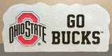 Show your love for the Ohio State Buckeyes when you add this Engraved Limestone Decorative Stone to your collection.
